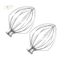 ราคา [Promote G]สําหรับ K5AWW Wire Whip Replacement สําหรับห้องครัว 5QT 5K5SS 5KPM5 Mixer สําหรับ 5 Quart Lift Machines Wire Whip 2 ชิ้น (48509021396)