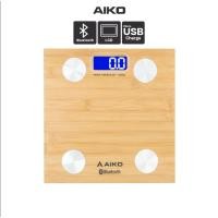 ราคา AIKO AK-8030 เครื่องชั่งน้ำหนัก Digital ชาร์จไฟ เชื่อมต่อแอปพลิเคชั่นวิเคราะห์ค่าร่างกายได้ (21496463093)
