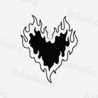 ราคา Inka Flaming Heart Tattoo - สติ๊กเกอร์รอยสักชั่วคราว 5cmx5cm สวยเท่ กันน้ํา ติดทนนาน (27338770254)