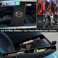 ราคา Mazda สติกเกอร์ติดรถ สติกเกอร์แต่ง สติกเกอร์ติดเสาประตูรถยนต์ แผ่นติดเสาประตู สติกเกอร์ ติดกระจกหน้ารถยนต์ สติ๊กเกอร์บังแดด สำหรับ Mazda 2 3 BP CX5 CX30 CX3 CX8 Mazda2 6 5 CX9 BT50 RX7 (41815680444)