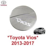 ราคา ครอบฝาถังน้ำมัน Toyota vios 2014 2013 - 2017 สีชุบโครเมี่ยม โตโยต้า วีออส ครอบ ฝาถังน้ำมัน 2015 2016 (14594343658)