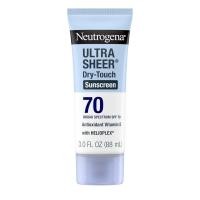 ราคา EUCERIN NeutrogenaUltraSheer Dry Sunscreen Lotion SPF70,Broad Spectrum,Waterproof80Minutes,No Oil,ไม่มีส่วนผสมของoxybenzone,Non-comgenic, finish,Body Sunscreen,Travel pac (46059647673)