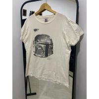ราคา เสื้อยืดครีมหมวกกันน็อค Star Wars Boba Fett / เสื้อยืดหนังวินเทจ Tee Junk Food (54309859962)