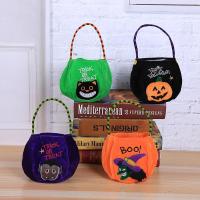 ราคา 10 pc Halloween Party Kids Black Cat Trick Or Treat Tote Bags Candy Bag Halloween Pumpkin Candy Storage Bucket Kids Gift (20843858535)