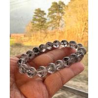 ราคา สร้อยหินเกอไทต์ในควอทซ์ (Goethite in Quartz ) เกรดสวย เนื้อใสแร่สีดำปนเงิน metallic สะท้อนแสงยิ่งสว (56960085280)
