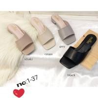 ราคา (1-37) แนะนำเท้าอวบ +1 ไซด์ รองเท้าแตะแบบสวมเปิดหน้า เสริมส้นสูงประมาณ 1 นิ้ว วัสดุหนังพียูนิ่ม ใส่เดินสบายแบบลำลอง (21076251034)