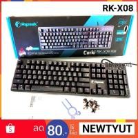 ราคา Razeak RK-X08คีย์บอร์ดสำหรับเกม RK-X08 RAZEAK CORKI Blue OR RED Mechanical Gaming (1813169634)