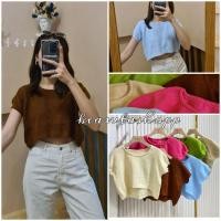 ราคา (ล้างสต็อก) เสื้อครอป เสื้อครอปไหมพรม ครอปไหมพรม หน้าสั้นหลังยาว เสื้อไหมพรม ครอป ผ้าไหมพรม (15232515145)