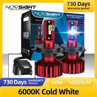 ราคา 1 Pair Novsight ไฟหน้ารถ ไฟตัดหมอก H4 H11 LED Headlight หลอดไฟหน้ารถยนต์10000LM 6000K 60W (19174837846)