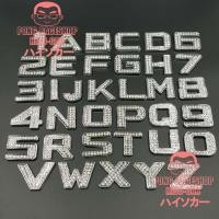 ราคา อักษร A-Z และตัวเลข 0-9 โลโก้ แบบเพชร บรรจุ1ตัว ให้เลือก ขนาด 3.5x3.0เซนติเมตร วัสดุสแตนเลสฝังเพชร (6337095405)
