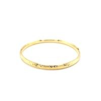 ราคา Nathalias NY กำไลทอง Florentine ทอง10k . Florentine Design Thin Bangle in 10k Yellow Gold (53310746402)