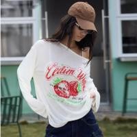 ราคา COD-เสื้อคลุมแขนยาวผู้หญิงสีขาวรุ่นใหม่ 2026 ฤดูร้อน คอปาดไหล่ทรงหลวม บางเบาใส่สบายกันแดด-โดปามีนสี (46060743251)