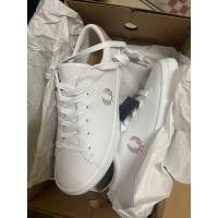 ราคา ขายค่า ใหม่ รองเท้าผ้าใบผู้หญิง Fred Perry รุ่น Lottie Leather Trainer สี White/Dusty Rose (43030644830)
