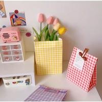 ราคา ถุงกระดาษลายตาราง 5 สี (41263493822)