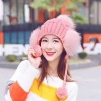 ราคา พร้อมส่ง⭐️หมวกไหมพรม มีปอมปอม❌ไม่เก็บปลายทาง (6371610164)