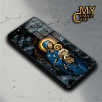 ราคา HP {MCC325} OPPO A71 A83 A39 A57 2016 A59 F1s F7 เคสกระจกเคลือบเงาดีไซน์ซิลิโคน MOTIF MOTHER MARY CHRISTIAN (56155925914)