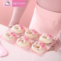 ราคา พิมพ์โดนัทคิตตี้ chefmade พิมพ์ซิลิโคนอบโดนัท ขนม รูปคิตตี้ 6 ชิ้นพร้อมโบว์น่ารัก (51109402763)