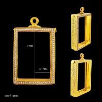 ราคา กรอบพระ ตลับสมเด็จฝังเพชร งานอิตาลี ขนาด 2.7*4 ซม. ไม่ลอก ไม่ดำ ไม่ขึ้นเขียว (42107636008)