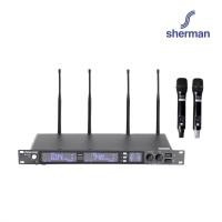 ราคา Sherman ชุดไมโครโฟนไร้สาย UHF รุ่น MIC-342 (44401120686)