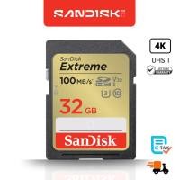 ราคา SanDisk Extreme SD Card SDHC 32GB Speed Uptp Read 100MB/s Write 60MB/s (SDSDXVT-032G-GNCIN ) SDCARD (17481028912)