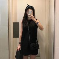 ราคา เดรสสั้นแขนกุด สีดำ (black dress) (6343916268)