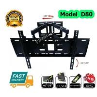 ราคา ขาแขวนทีวี LED/LCD/PDP 40"-75" Swivel รุ่น D80 ยืดเข้าออก ก้มเงย และโยกซ้าย-ขวาได้ (2193828811)
