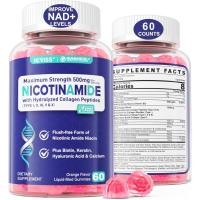 ราคา NEVISSNicotinamide500mgGummies,NiacinamidewithCollagenPeptides,(FlushFreeNiaacin)VitaminB3NiacinamideforAnti-Aging,NAD+Levels,Longevity,Focus,FreeCart,FreeBra60 (54409315645)