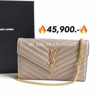 ราคา New ysl woc 9” สีเบจ สวยหรูมาก (23282653813)