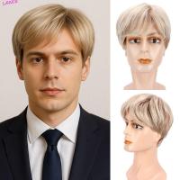 ราคา แลนซ์ แฟชั่นผู้ชายวิกผม,สีบลอนด์คอสเพลย์ผมสั้นทอง,เต็มหัว ผมปลอม หล่อสมจริงชั้นตรงวิกผมสังเคราะห์ปาร์ตี้เครื่องแต่งกาย (50761261337)