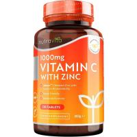ราคา วิตามินซีและสังกะสีเม็ด - วิตามินซีแรงสูง 1000 มก. พร้อมอัลเบียน® Zinc 15mg เพื่อการดูดซึมได้ดีกว่า - อุปทาน 7 เดือน - อาหารเสริม Vit C Zinc สําหรับระบบภูมิคุ้มกันปกติ - 210 Ve (56059824011)