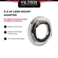 ราคา อะแดปเตอร์เลนส์ VILTROX EZ AF สําหรับเลนส์ SONY E-MOUNT ถึงกล้อง NIKON Z-MOUNT (56256072570)