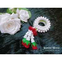 ราคา (พร้อมส่ง) มาลัยมะลิทิชชู่ขนาด 3"x6" (23118926494)