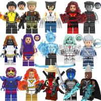 ราคา X-Men Minifigures ใช้งานร่วมกับ Lego ประกอบอาคารบล็อกของเล่นเด็ก Wolverine Deadpool Gunness Phoenix หญิง Iceman gfyt412 (52758651836)