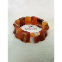 ราคา Agate#หินอาเกตส้ม #สร้อยข้อมืออาเกต #หินอาเกตหรือ"โมรา" (8119112007)