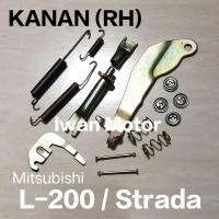 ราคา ผ้าเบรคหลัง (ขวา) / เบรคก้านโยก Mitsubishi L200 / Strada (55655290541)