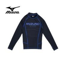 ราคา Mizuno Wave เสื้อแขนยาว Rash Guard UV 50+ สีดำ-น้ำเงิน ไซส์ M (48956627339)