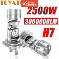 ราคา TCYATO H7 หลอดไฟหน้ารถยนต์ LED ขนาดเลนส์มินิ 1:1 ปลั๊กไร้สาย Plug&Play Canbus 6000K สําหรับรถยนต์และมอเตอร์ไซค์ หลอดไฟหน้า LED H7 พร้อมพัดลม (55550243245)