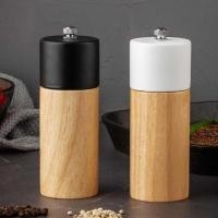 ราคา 6 Inch Wood Ceramic Salt Pepper Grinder Manual Rotor Adjustable Natural Spice Pepper Mill Grinder (24728358220)
