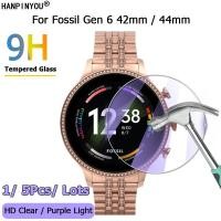 ราคา สําหรับ Fossil Gen 6 Smartwatch 42mm 44mm FTW6078 FTW4059 FTW4063 FTW6080 FTW4061 FTW4062 Ultra Clear / Anti Purple Light 2.5D ฟิล์มกระจกนิรภัยป้องกันหน้าจอ Guard (27990731096)