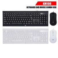 ราคา HP KM100 Keyboard And Mouse Gaming Combo Set ชุดคีย์บอร์ดและเมาส์ (24000998670)