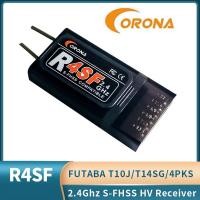 ราคา Corona ตัวรับสัญญาณ 2.4G R4SF 4CH S-FHSS/FHSS สําหรับรีโมตคอนโทรล FUTABA S-FHSS T6J T6K T8J T10J 14SG 16SZ 18MZ 4PLS (23236004107)