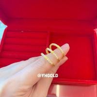 ราคา แหวนทองครึ่งสลึงYonghenggold ลายแต่งพลอย ทองคำแท้96.5% มีใบรับประกัน ทักแชทแจ้งขนาดได้ค่ะ (6641631300)