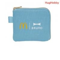 ราคา [มือ2 สภาพดี] กระเป๋าใส่เหรียญ McDonald's x BRUNO สีฟ้า ขนาด 11.5x10.5cm งานแท้จากญี่ปุ่น (44269071461)