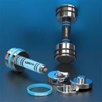 ราคา Pure Steel Dumbbell Mirror Plating Removable Adjustable Multifunctional Upgradeable Barbell Barbell Set Barbell (42727187266)
