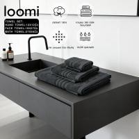 ราคา loomi ผ้าขนหนู Gift set no.TPME-01 สีเทาเข้ม ยอดขายอันดับหนึ่ง (54358539810)