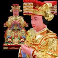 ราคา Mazu Empress พระเจ้ารูปปั้นไม้แกะสลัก Camphor ไม้แกะสลัก Heavenly Virgin พระพุทธรูป Poseidon Heaven รูปปั้น Liv (54709581203)