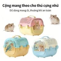 ราคา กรงหนูแฮมสเตอร์พร้อมที่จับกรงขนส่งหนูตะเภากรงเล่นหนูแฮมสเตอร์สีทองสําหรับสัตว์เลี้ยงขนาดเล็ก (51560638319)