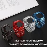 ราคา สายเรซิ่นกรณีผู้ชายสําหรับ Casio G-shock DW-5600/5000/5025 GW-B5600 G-5600E GW-M5610/M5600 ซิลิโคนนาฬิกาสร้อยข้อมือโปร่งใส (53961074559)