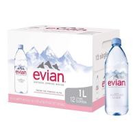 ราคา ส่งฟรีพร้อมส่ง (3 ลัง=36 ขวด) น้ำแร่ evian ขนาด 1 ลิตร ขวดพลาสติก (10351280393)