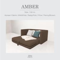 ราคา ZEN Collection โซฟาปรับนอน ขนาด 1.50 m. AMBER Sofa Bed (14084730688)